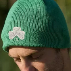 Bewild St. Patricks Day Shamrock Winter Beanie