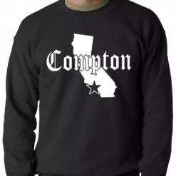 Bewild Star City Of Compton, California Adult Crewneck