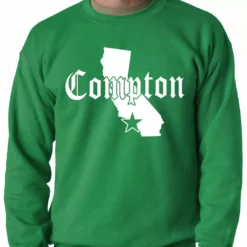 Bewild Star City Of Compton, California Adult Crewneck