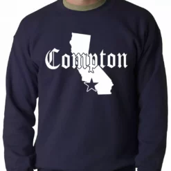 Bewild Star City Of Compton, California Adult Crewneck