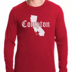 Bewild Star City Of Compton, California Thermal Shirt Hip-Hop Inspired Clothing