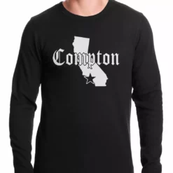 Bewild Star City Of Compton, California Thermal Shirt Hip-Hop Inspired Clothing