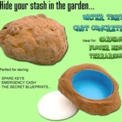 Bewild Diversion Safes, Trays & Containers Stash Stone Hide-A-Safe