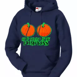 Bewild Halloween Shirt - Stop Staring At My Pumpkins Adult Hoodie