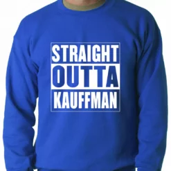 Bewild Straight Outta Kauffman Field Kansas City Adult Crewneck Sport Inspiration