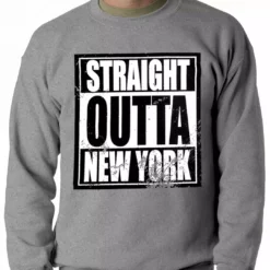 Bewild Straight Outta New York Adult Crewneck