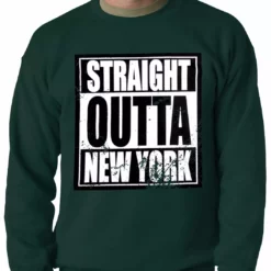 Bewild Straight Outta New York Adult Crewneck