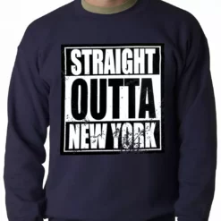 Bewild Straight Outta New York Adult Crewneck