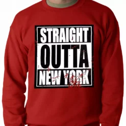 Bewild Straight Outta New York Adult Crewneck