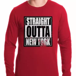 Bewild Straight Outta New York Thermal Shirt Hip-Hop Inspired Clothing