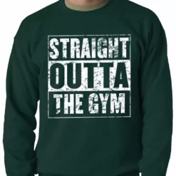 Bewild Hip-Hop Inspired Clothing Straight Outta The Gym Adult Crewneck