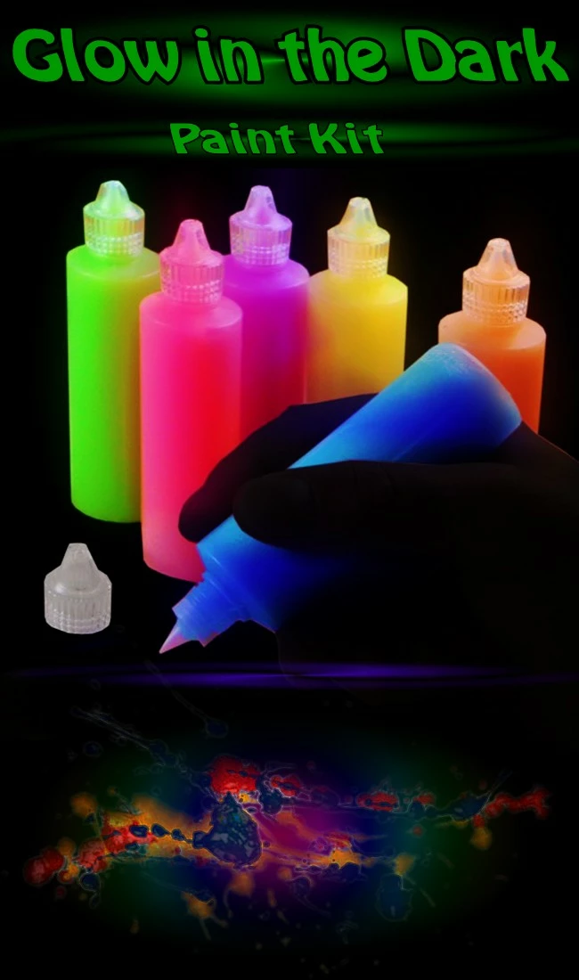 Bewild Glow & Black Light Paint Next Generation SUPER Glow In The Dark (And Blacklight) Paint - 6 Pack 3 Bewild Glow & Black Light Paint Next Generation SUPER Glow In The Dark (And Blacklight) Paint - 6 Pack
