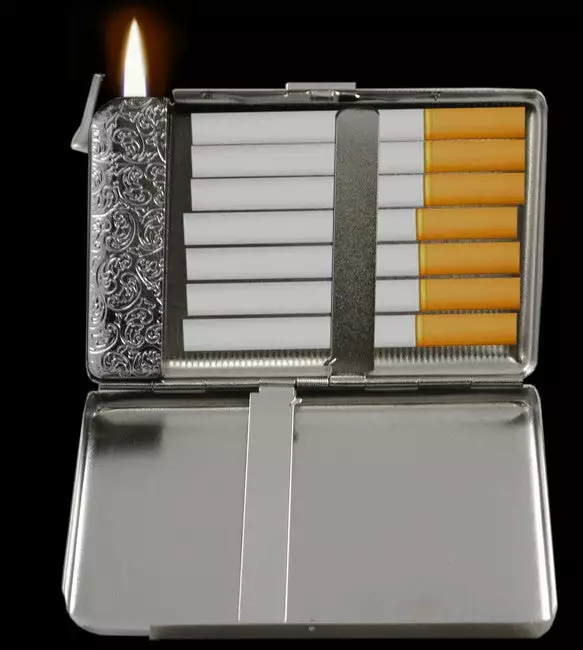 Bewild Supreme 2 In 1 Cigarette Case With Built In Lighter (For Regulars Size Cigarettes) Cigarette Cases 3 Bewild Supreme 2 In 1 Cigarette Case With Built In Lighter (For Regulars Size Cigarettes) Cigarette Cases