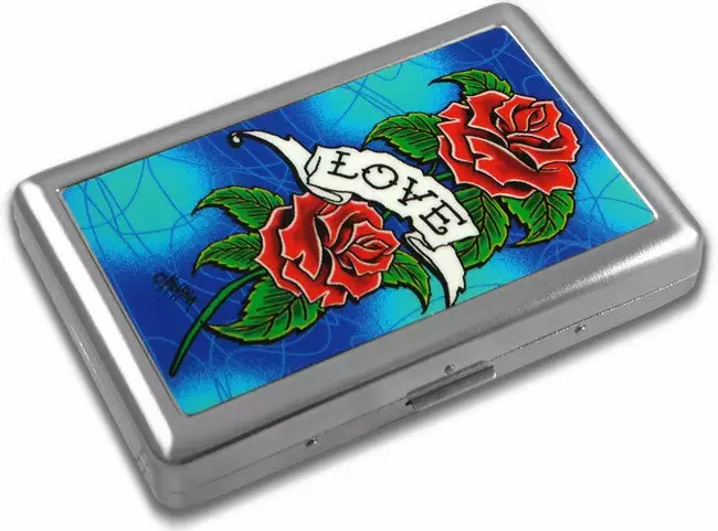 Bewild Cigarette Cases Tattoo Art Cigarette Case (For Regular Size & 100's) 7 Bewild Cigarette Cases Tattoo Art Cigarette Case (For Regular Size & 100's)