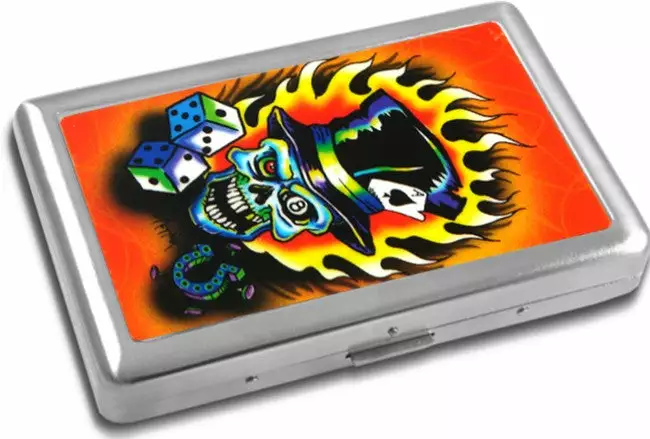 Bewild Cigarette Cases Tattoo Art Cigarette Case (For Regular Size & 100's) 4 Bewild Cigarette Cases Tattoo Art Cigarette Case (For Regular Size & 100's)