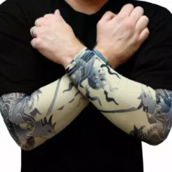 Bewild Tattoo Sleeves - Dragon Of China Temporary Tattoo Sleeves (Pair)