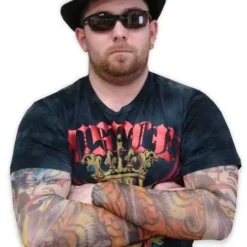 Bewild Illusion Tattoos Tattoo Sleeves - Japanese Tiger & Kabuki Taunt Tattoo Sleeves (Pair)