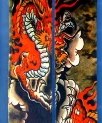 Bewild Tattoo Sleeves - Red Dragon Tattoo Sleeves (Pair)