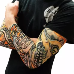 Bewild Illusion Tattoos Skull And Flames Biker Fake Tattoo Sleeves (Pair) 16 Bewild Illusion Tattoos Skull And Flames Biker Fake Tattoo Sleeves (Pair)