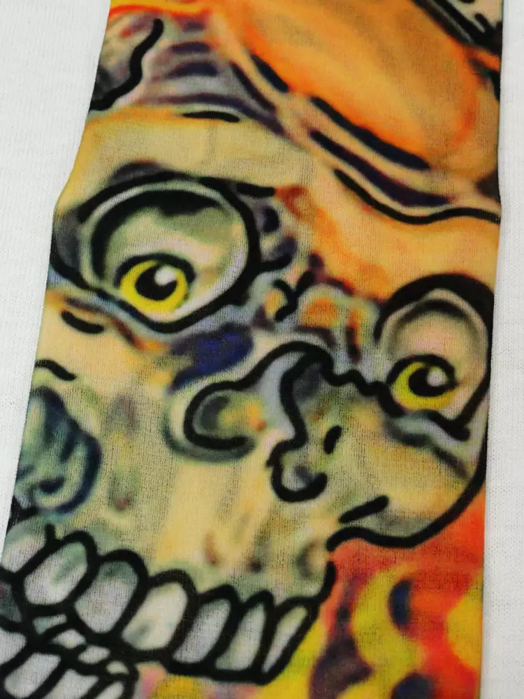 Bewild Illusion Tattoos Skull And Flames Biker Fake Tattoo Sleeves (Pair) 10 Bewild Illusion Tattoos Skull And Flames Biker Fake Tattoo Sleeves (Pair)