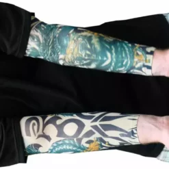 Bewild Illusion Tattoos Tattoo Sleeves - Tiger Vs. Dragon Temporary Tattoo Sleeves (Pair)