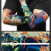Bewild Tattoo Sleeves - Top Hat Skeleton Temporary Tattoo Sleeves (Pair) Illusion Tattoos
