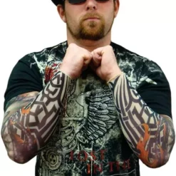 Bewild Tattoo Sleeves - Tribal Biker Tattoo Sleeve (Pair) Illusion Tattoos