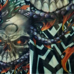 Bewild Tattoo Sleeves - Tribal Biker Tattoo Sleeve (Pair) Illusion Tattoos