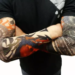 Bewild Illusion Tattoos Tattoo Sleeves - Tribal Dragon Heart Tattoo Sleeves (Pair)