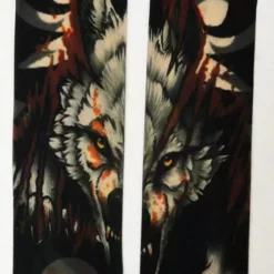 Bewild Illusion Tattoos Tattoo Sleeves - Vicious Wolf Fake Tattoo Sleeves (Pair)