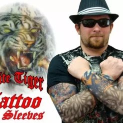 Bewild Tattoo Sleeves - White Tiger Tattoo Sleeves (Pair) 13 Bewild Tattoo Sleeves - White Tiger Tattoo Sleeves (Pair)