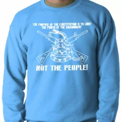Bewild Say It Loud The Constitution Limits The Government Not People Adult Crewneck