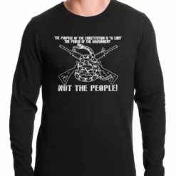 Bewild The Constitution Limits The Government Not People Thermal Shirt Say It Loud