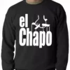 Bewild The God Father Inspired El Chapo Adult Crewneck 2 Bewild The God Father Inspired El Chapo Adult Crewneck