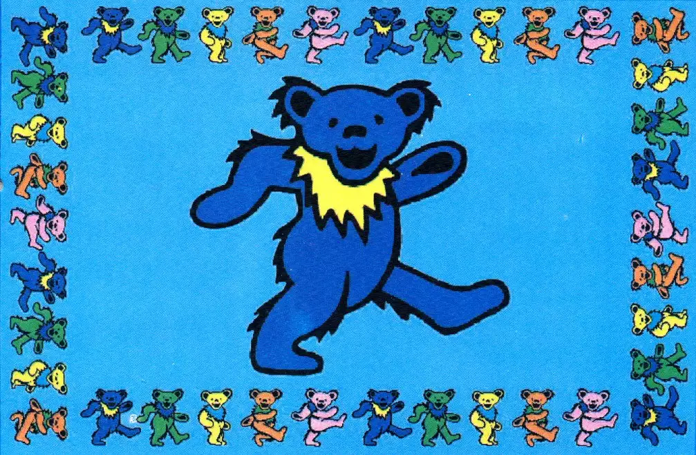 Bewild Tapestries The Grateful Dead "Youtchi Bear" Dancing Bear Tapestry 4 Bewild Tapestries The Grateful Dead "Youtchi Bear" Dancing Bear Tapestry