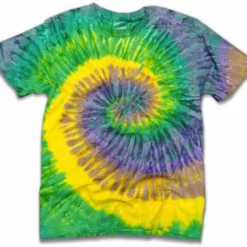 Bewild The "Mardi Gras" Tie Dye Mens T-Shirt Tie Dye Tops