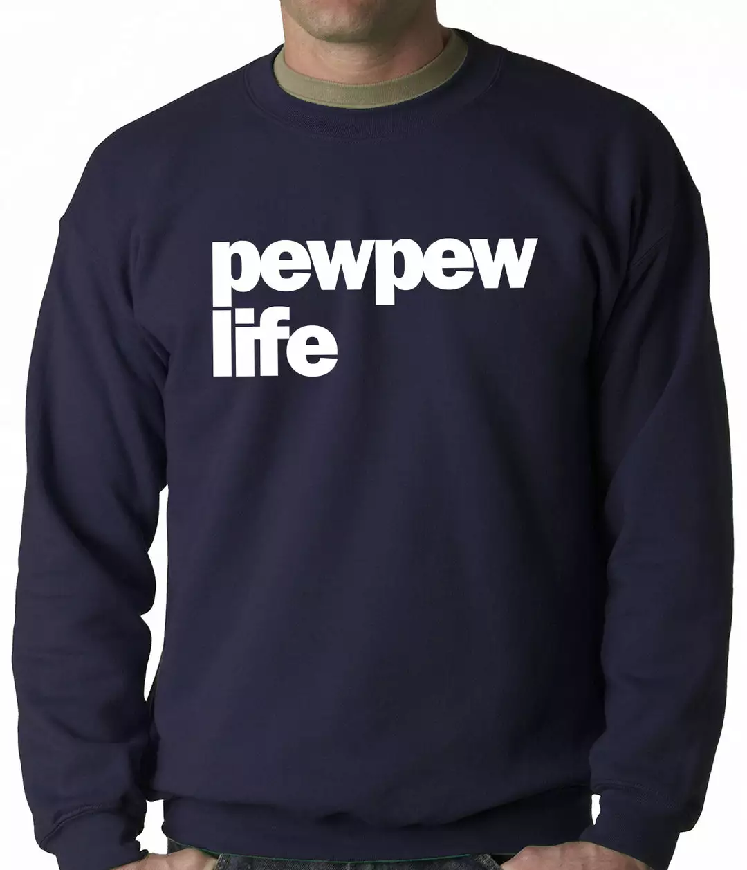 Bewild The Pew Pew Life Adult Crewneck 8 Bewild The Pew Pew Life Adult Crewneck
