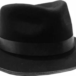 Bewild Buckets & Fedoras The Pop Star Dance Costume Black Fedora Hat