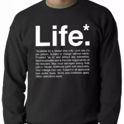 Bewild The Terms Of Life Adult Crewneck Cool Funny & Offensive 9 Bewild The Terms Of Life Adult Crewneck Cool Funny & Offensive