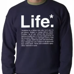 Bewild The Terms Of Life Adult Crewneck Cool Funny & Offensive 11 Bewild The Terms Of Life Adult Crewneck Cool Funny & Offensive
