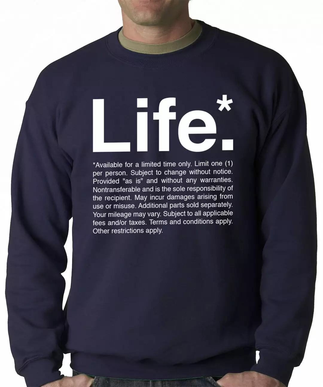 Bewild The Terms Of Life Adult Crewneck Cool Funny & Offensive 6 Bewild The Terms Of Life Adult Crewneck Cool Funny & Offensive