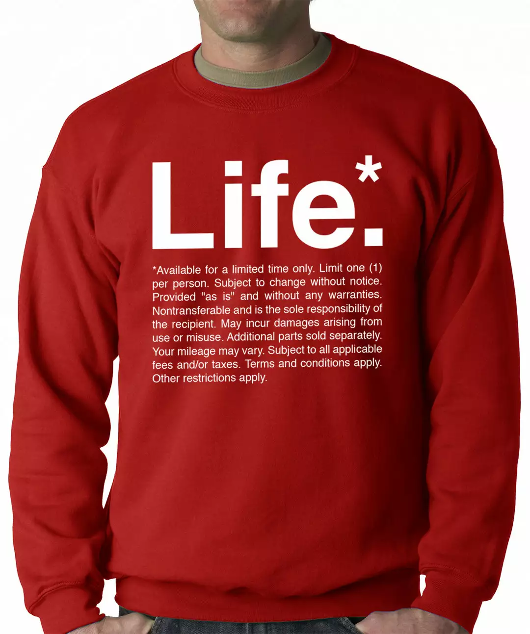 Bewild The Terms Of Life Adult Crewneck Cool Funny & Offensive 7 Bewild The Terms Of Life Adult Crewneck Cool Funny & Offensive