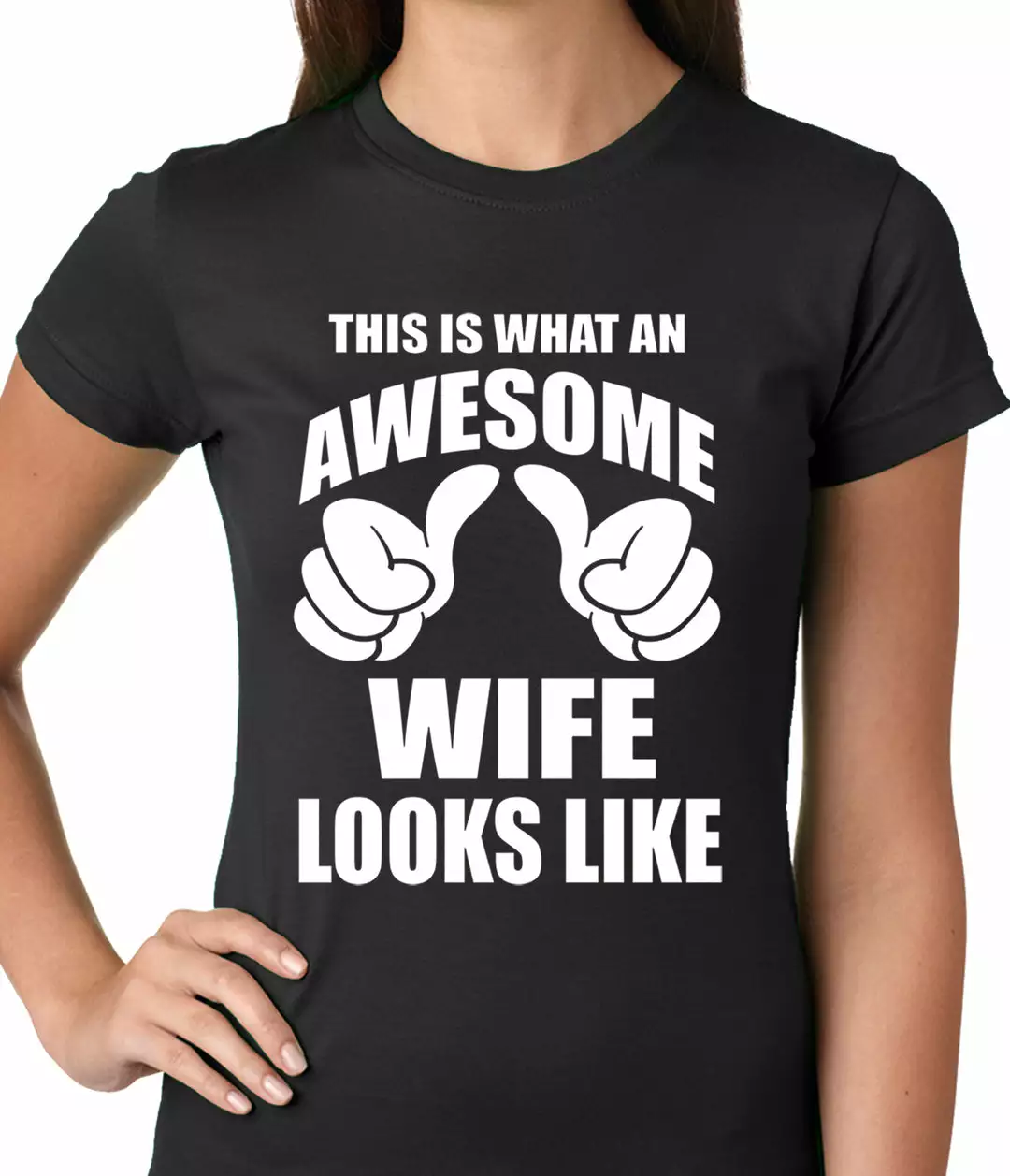 Bewild Women's T-Shirts This Is What An Awesome Wife Looks Like Ladies T-shirt 4 Bewild Women's T-Shirts This Is What An Awesome Wife Looks Like Ladies T-shirt