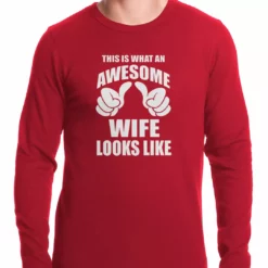 Bewild This Is What An Awesome Wife Looks Like Thermal Shirt Women's T-Shirts