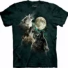 Bewild The Mountain Apparel Three Wolf Moon Men's Big Face T-Shirt 2 Bewild The Mountain Apparel Three Wolf Moon Men's Big Face T-Shirt