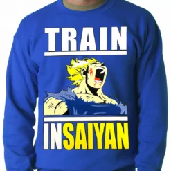 Bewild Comic Con & Gaming Clothing Video Game Train Like Insaiyan Adult Crewneck