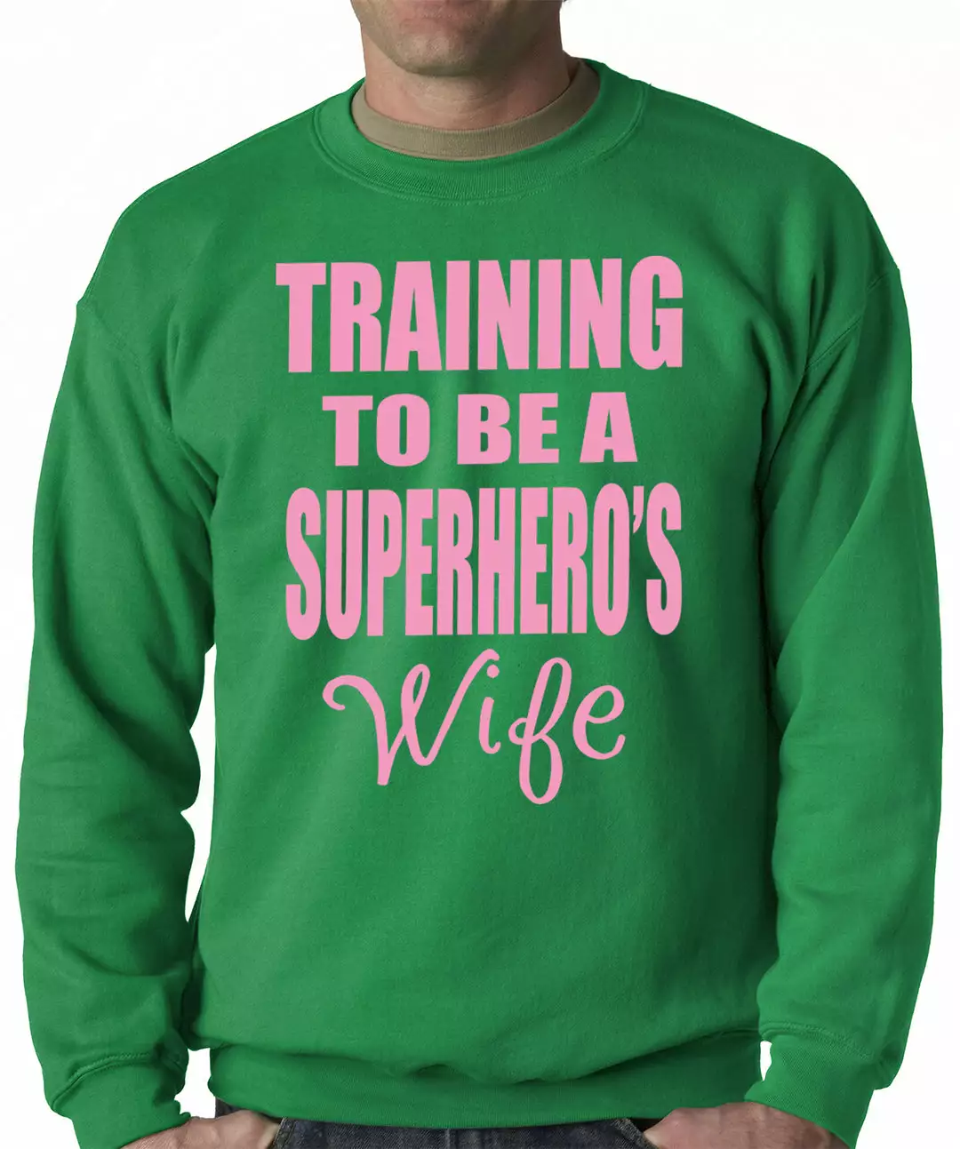 Bewild Training To Be A Superhero's Wife Crewneck Sweatshirt 6 Bewild Training To Be A Superhero's Wife Crewneck Sweatshirt