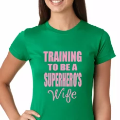 Bewild Women's T-Shirts Training To Be A Superhero's Wife Girls T-shirt