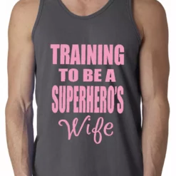 Bewild Women's T-Shirts Training To Be A Superhero's Wife Tanktop