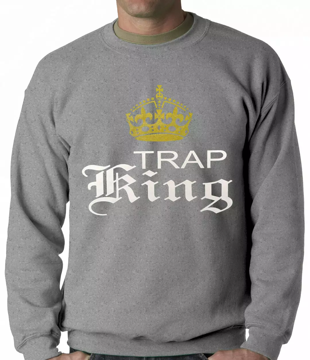 Bewild Trap King Golden Crown Adult Crewneck Hip-Hop Inspired Clothing 6 Bewild Trap King Golden Crown Adult Crewneck Hip-Hop Inspired Clothing